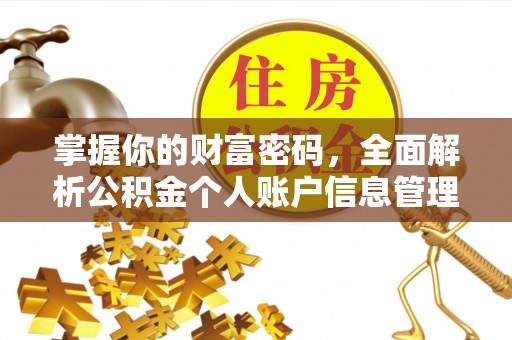 慈利掌握你的财富密码，全面解析公积金个人账户信息管理与优化