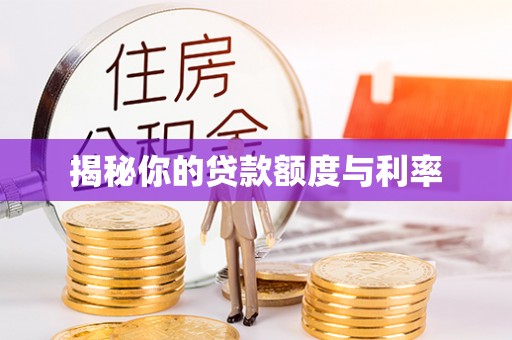 慈利揭秘你的贷款额度与利率
